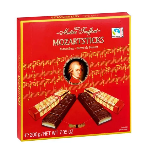 Šokolādes Maitre Truffout Mozartsticks