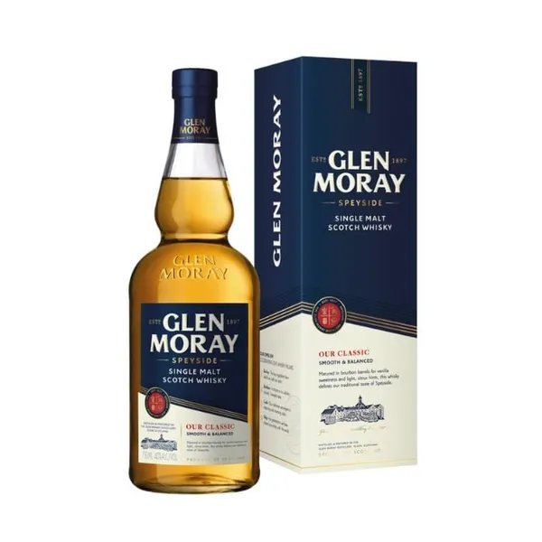 Viskijs Glen Moray Classic Single Malt 40%