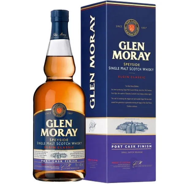 Viskijs Glen Moray Port Cask Single malt 40%