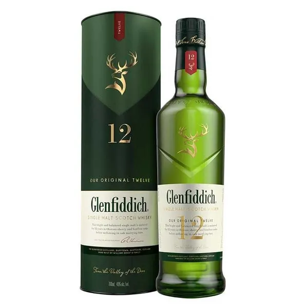 Viskijs Glenfiddich 40% kārbā