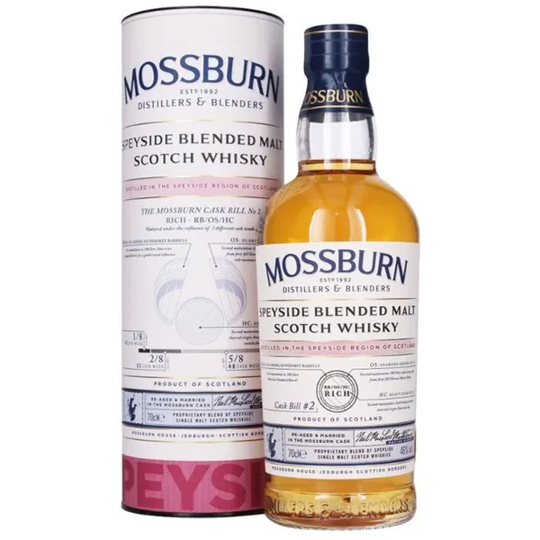 Viskijs Mossburn Speyside GB 46%