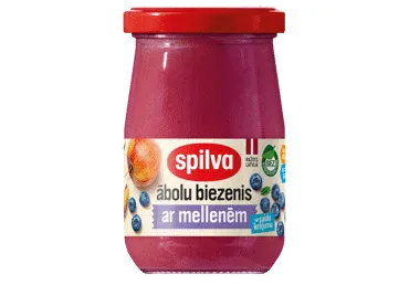 Ābolu biezenis ar mellenēm un saldo krējumu 300g, Spilva.
