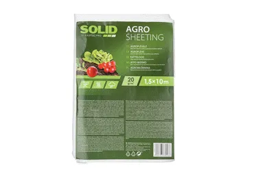 Agroplēve SOLID 1,5x10m 20g balta