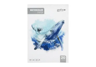 Akvareļu albums GRAFIA PLUS A3 20lapas