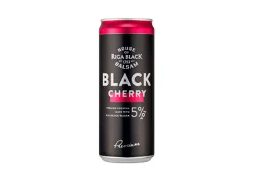 Alkoholisks kokteilis BLACK BALSAM Cherry, bundžā, 5%, 0.33l (DEP)