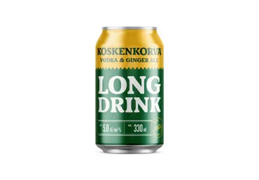 Alkholisks kokteilis KOSKENKORVA Vodka Ginger Ale 5% 0,33L sk.D