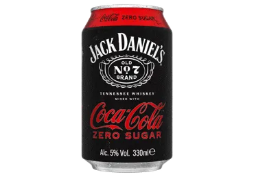 Alk.k.JACK DANIEL'S&Cola Zero 5% 0,33L D