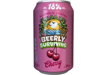 Alkoholisks kokteilis BEERLY SURVIVING Cherry 18% 0,33L sk.D