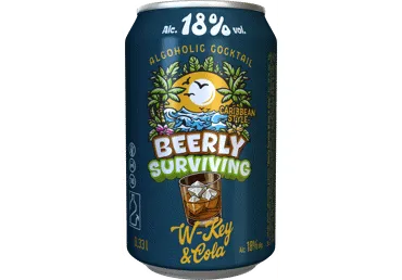 Alkoholisks kokteilis BEERY SURVIVING W-Key&Cola 18% 0,33L sk.D