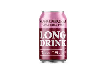 Alkoholisks kokteilis KOSKENKORVA Vodka Red 5% 0,33L sk.D