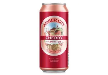 Alus AMBER CITY Ķiršu 4,6% 0,5L sk.D
