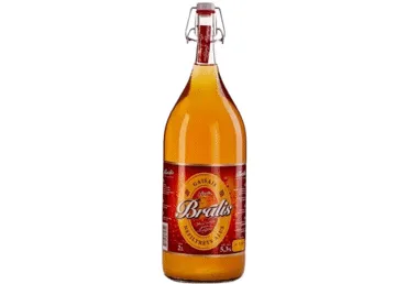Alus BRĀLIS Gaišais, nefiltrētais, 5,3%, stiklā, 2l (DEP)