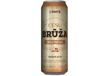 Alus CĒSU BRŪŽA nefiltr. 5,4% 0,568L sk.