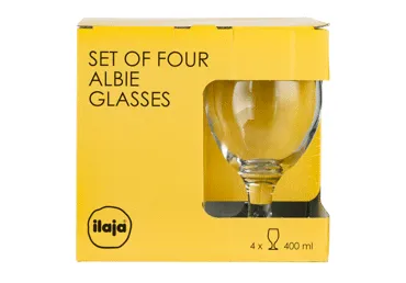 Alus glāzes ILAJA Albie 4gab. 400ml