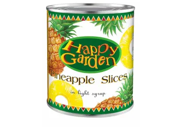 Ananasu šķēlītes HAPPY GARDEN 565g