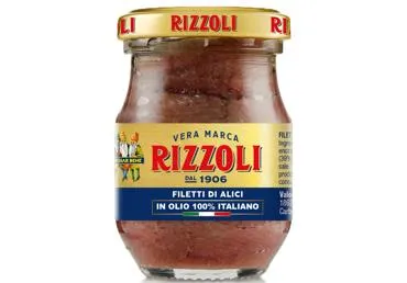Anšovu filejas saulespuķu eļļā RIZZOLI 90g