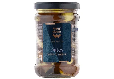 Ar svaigo sieru pildītas dateles WELL DONE PREMIUM 250g