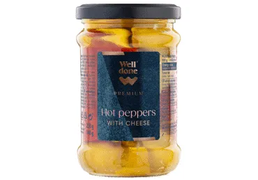 Ar svaigo sieru pildīti pipari WELL DONE PREMIUM 250g