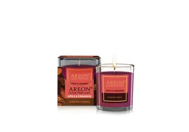 Aromātiska svece AREON Apple&Cinnamon 7x8cm