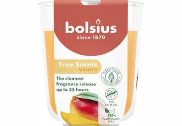 Aromātiska svece glāzē BOLSIUS Mango 10x8,5cm
