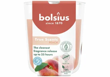Aromātiska svece glāzē BOLSIUS Peach 8x7cm