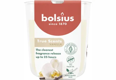 Aromātiska svece glāzē BOLSIUS Vanilla 8x7cm