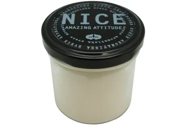 Aromātiska svece traukā NICE Amazing attitude