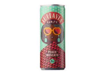 Aromātisks dzirkstošā vīna dzēriens TUTTAVIA Peach 5% 0,25L D