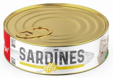 Atlantijas sardīnes eļļā 240g (132g), Banga