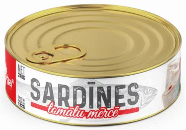 Atlantijas sardīnes tomātu mērcē 240g (132g), Banga