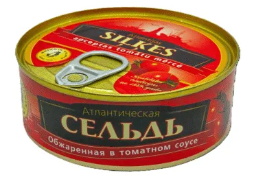 Atlantijas siļķes apceptas tomātu mērcē BRĪVAIS VILNIS 240g