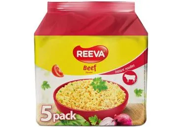 Ātri pagatavojamas nūdele REEVA liellopa garša 5x60g