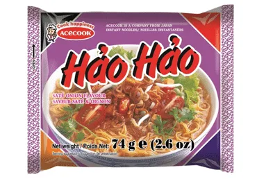 Ātri pagatavojamas nūdeles ar žāvēto sīpolu garšu HAO HAO 74g