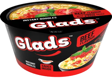 Ātri pagatavojamas nūdeles GLADS ar liellopu gaļas garšu 85g