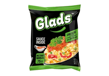 Ātri pagatavojamas nūdeles GLADS ar vistas garšu 75g