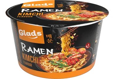 Ātri pagatavojamas nūdeles GLADS Ramen Kimchi 105g