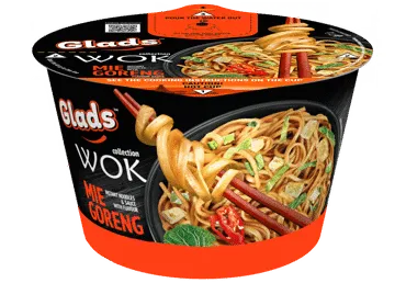 Ātri pagatavojamās nūdeles GLADS Wok Mie Goreng 95g