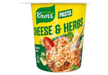 Ātri pagatavojamas nūdeles KNORR siers un garšaugi 59g