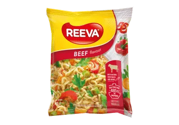 Nūdeles ā/p Reeva ar liellopa gaļas garšu pakā 85g