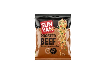 Ātri pagatavojamas nūdeles SUN YAN, liellopu garša, 65g