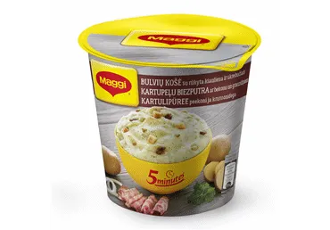 Ātri pagatavojams kartupeļu biezenis MAGGI ar bekonu 53g