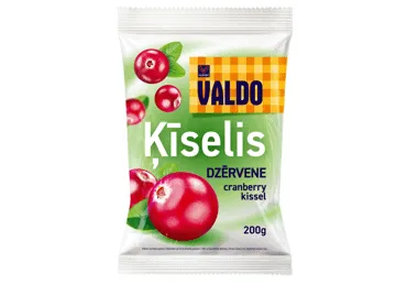 Ātri pagatavojams ķīselis VALDO ar dzērveņu garšu 200g