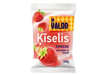 Ātri pagatavojams ķīselis VALDO ar zemeņu garšu 200g