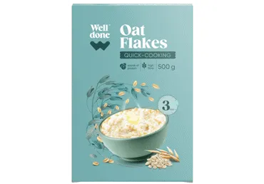 Ātri vārāmās auzu pārslas WELL DONE 500g