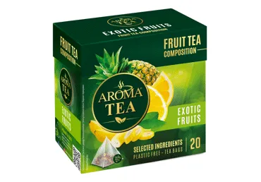 Augļu tēja AROMA TEA eksotiskie augļi 20x2g