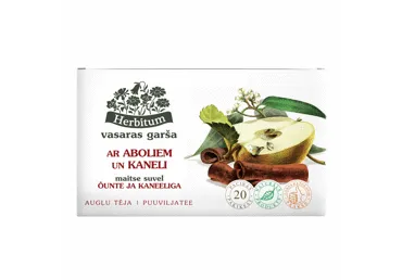 Augļu tēja HERBITUM ar āboliem un kanēli 20x2,5g