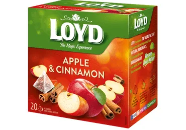 Augļu tēja LOYD ābolu-kanēļa 20x2,25g