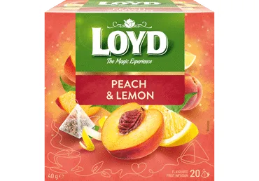 Augļu tēja LOYD persiku citronu 20x2g