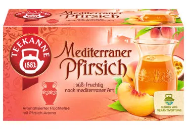 Augļu tēja TEEKANNE persiku 20x2,5g