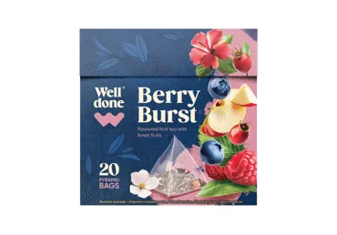Augļu tēja WELL DONE Berry Burst 20x2g